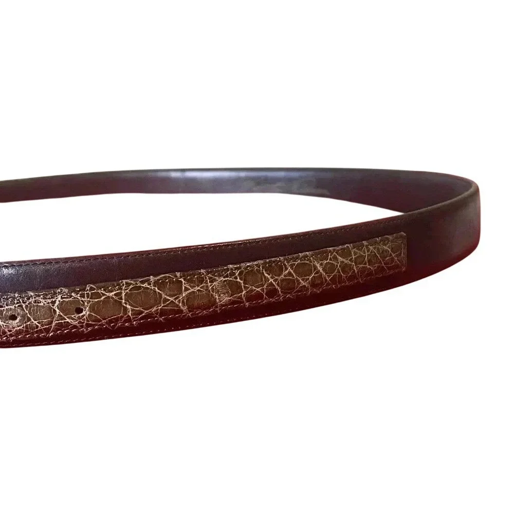 Jeweler‎ Matthew Feldman Timeless Belt Vintage Thin Leather Designer Buckle Art